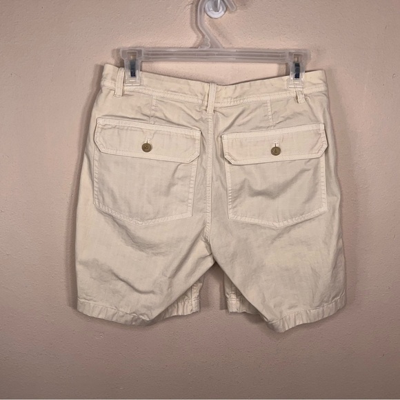 Size 2 J Crew Beige Shorts Neutral Cotton Blend Pockets Outdoor Womens - Picture 4 of 9